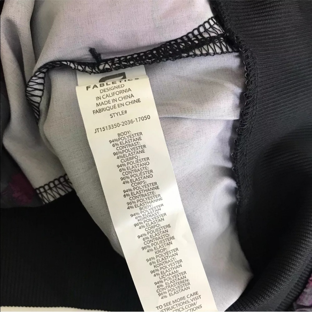 Fabletics Full Zip Ribbed Hem Jacket Size Large E… - image 7